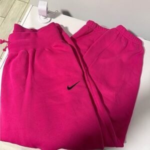 Bright Pink Nike Joggers